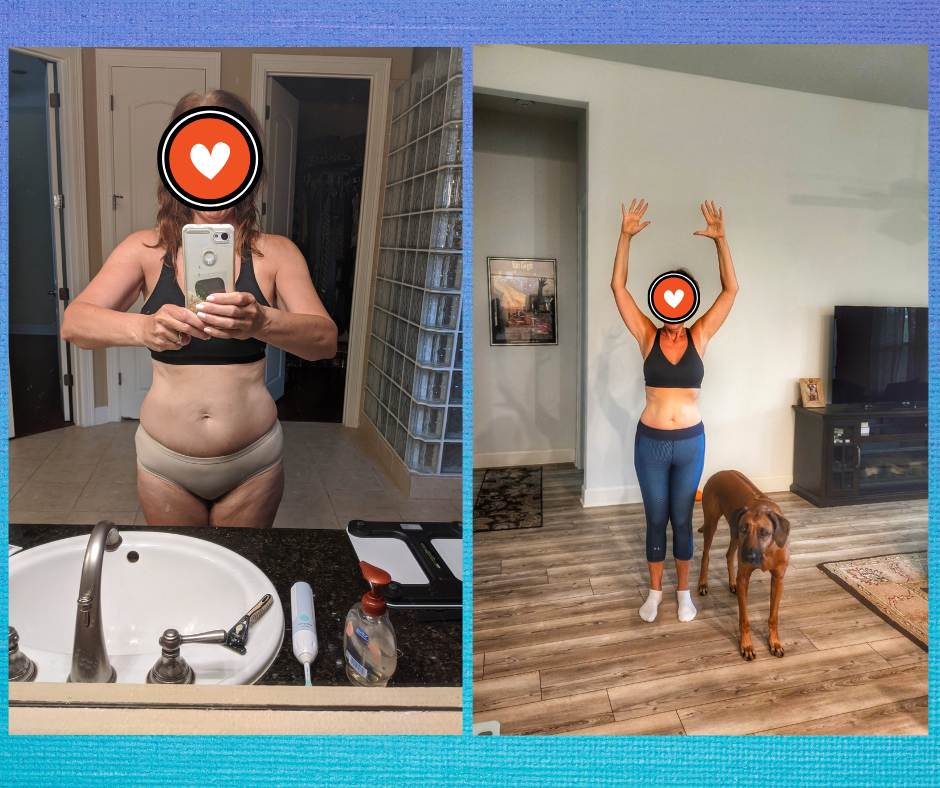 Before and After 10lb weight loss