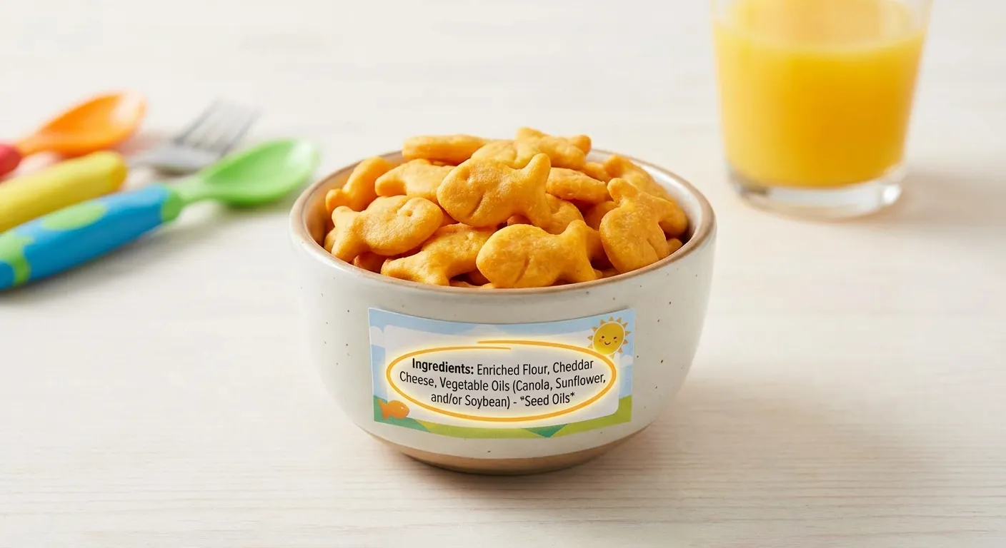Goldfish Crackers (Cheddar) - seed oil ingredient breakdown
