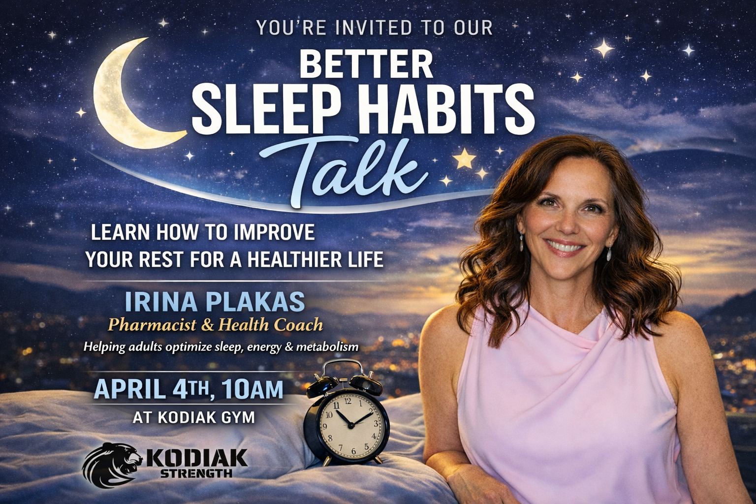 Better Sleep Habits Talk w Kodiak